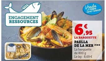 Super U Paella De La Mer offre