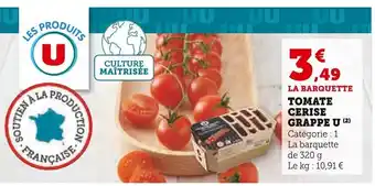 Super U Tomate Cerise Grappe U offre