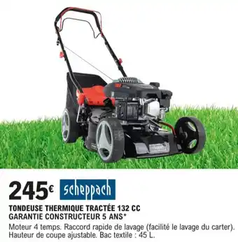E.Leclerc Tondeuse Thermique Tractée 132 CC offre