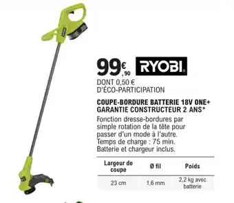 Coupe-Bordure Batterie 18V One+
