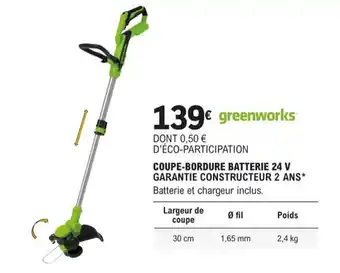 Coupe-Bordure Batterie 24 V