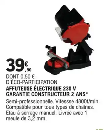 Affuteuse Electrique 230 V