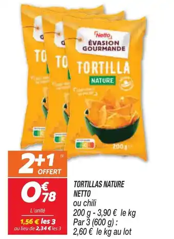 Netto Tortillas Nature Netto offre