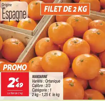 Netto Mandarine offre