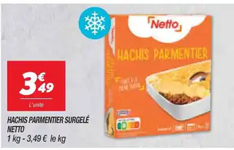 Netto Hachis Parmentier Surgelé Netto offre