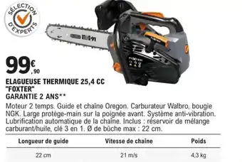 Elagueuse Thermique 25,4cc Foxter