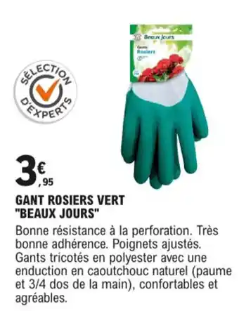 E.Leclerc Gant Rosiers vert Beaux Jours offre