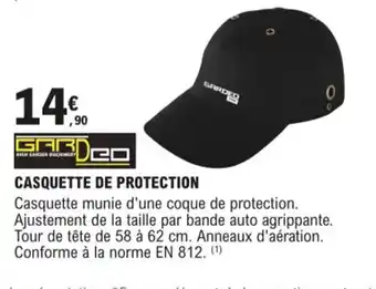 E.Leclerc Casquette de Protection offre