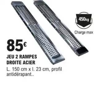Jeu 2 Rampes Droite Acier