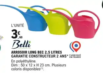 E.Leclerc Arrosoir Long Bec 2.5litres offre