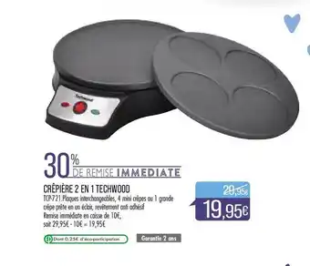 Crêpière 2 En 1 Techwood