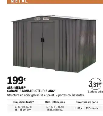 E.Leclerc Abri Metal offre