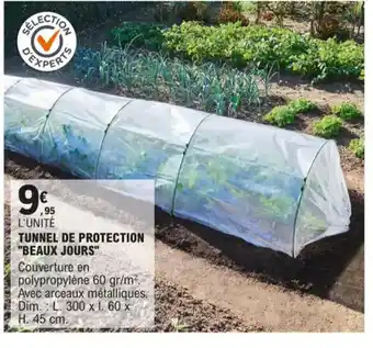 E.Leclerc Tunnel de Protection Beaux Jours offre