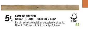 E.Leclerc Lame de Finition offre