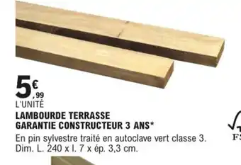 E.Leclerc Lambourde terrasse offre