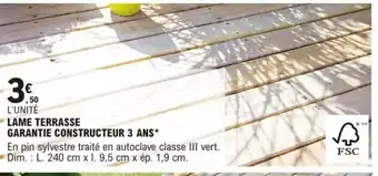 E.Leclerc Lame Terrasse offre