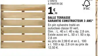 E.Leclerc Dalle Terrasse offre