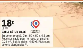 E.Leclerc Dalle Beton Lisse offre