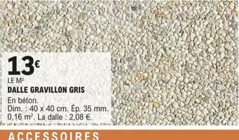 E.Leclerc Dalle Gravillon Gris offre