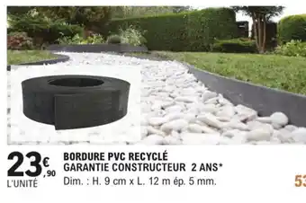 Bordure PVC Recycle