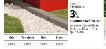 E.Leclerc Bordure Pave Seine offre