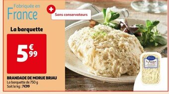 Auchan Brandade de Morue Briau offre