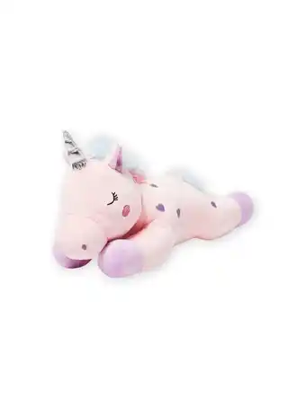 Peluche licorne rose