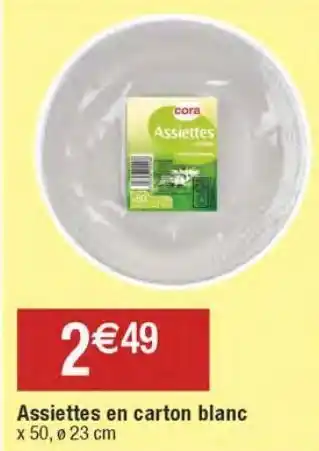 Migros Assiettes cora offre