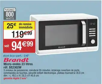 Micro-ondes brandt