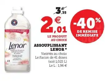 Super U Assouplissant Lenor offre