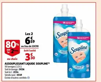 Auchan Assouplissant Liquide Soupline offre