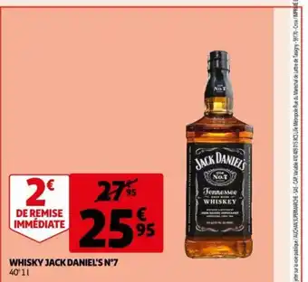 Auchan Whisky Jack Daniel's N 7 offre