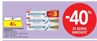 Intermarché Dentifrice Soin Complet Sensodyne offre
