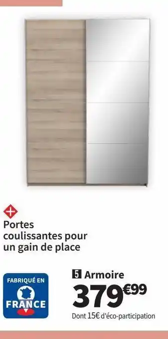 Conforama Armoire à portes coulissantes offre