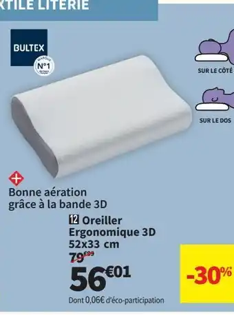 Conforama Oreiller bultex offre