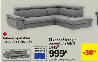 Conforama Canapé d'angle offre