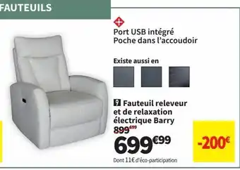 Conforama Fauteuil relax offre