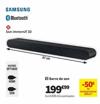 Barre de son samsung