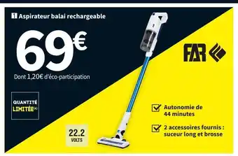 Conforama Aspirateur balai far offre