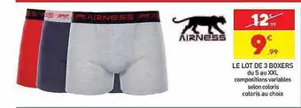 Stokomani Airness le lot de 3 boxers offre