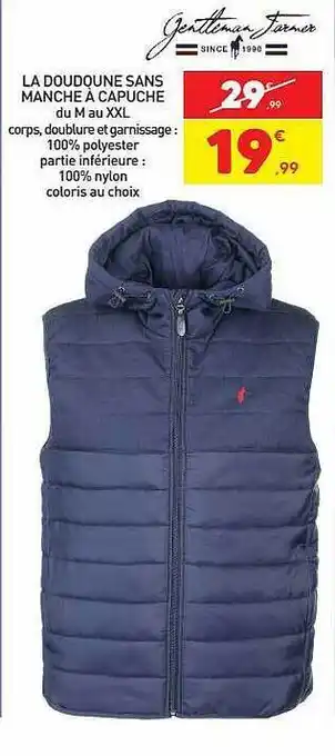 Stokomani La doudoune sans manche à capuche offre