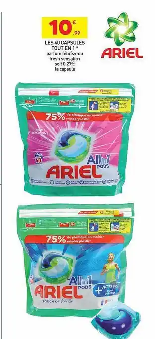 Stokomani Ariel es 40 capsules tout en 1 offre