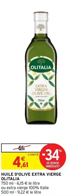 Intermarché Hyper Huile d'olive extra vierge OLITALIA offre
