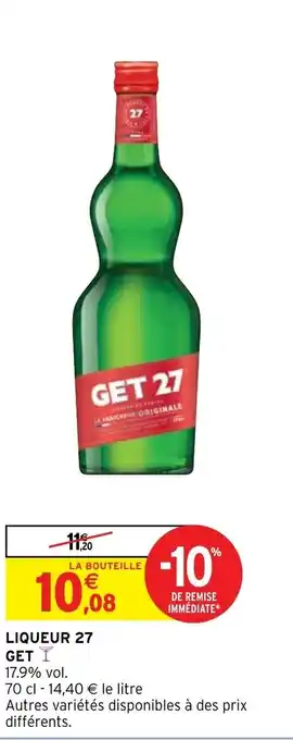Intermarché Hyper Liqueur 27 get offre