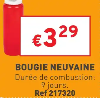 Trafic Bougie neuvaine offre