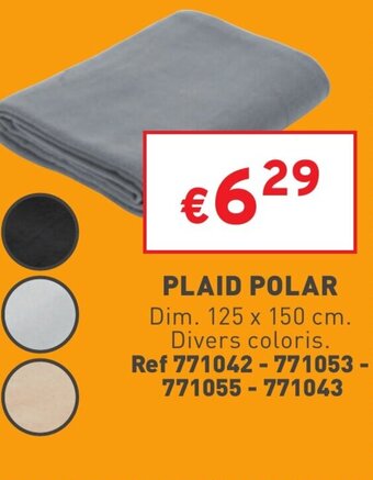 Trafic Plaid polar offre