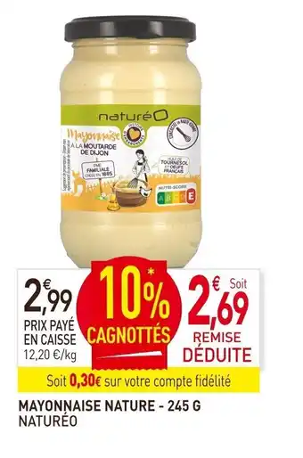 naturéO Mayonnaise nature - 245 G offre