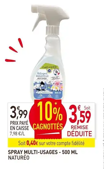 naturéO Spray multi-usages - 500 ML offre