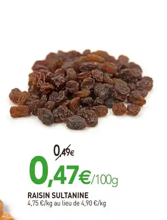 naturéO Raisin sultanine offre