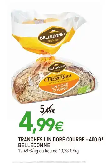 naturéO Tranches lin doré courge - 400 G offre